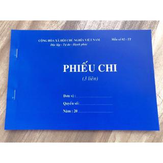 Phiếu Chi A5 loại 1 liên 2 liên 3 liên