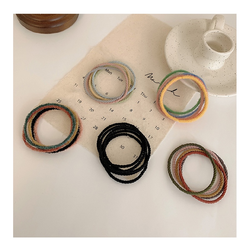 Bộ thun cột tóc kiểu dáng đơn giản nhiều màu sắc cho nữ