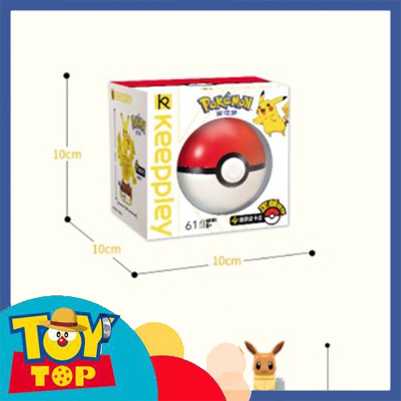Đồ chơi lắp ráp Pokemon các mẫu Pikachu Eevee Meowth .. xếp hình Keeppley B0101 B0102 B0103