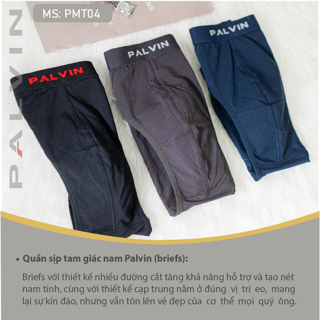 Quần sịp nam tam giác PALVIN, cotton cao cấp co giãn 4 chiều - PMT04