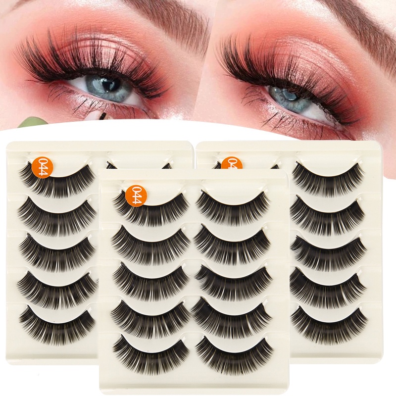 Set 5 Cặp Lông Mi Giả 3D Hiệu Ứng Tự Nhiên Cho Nữ