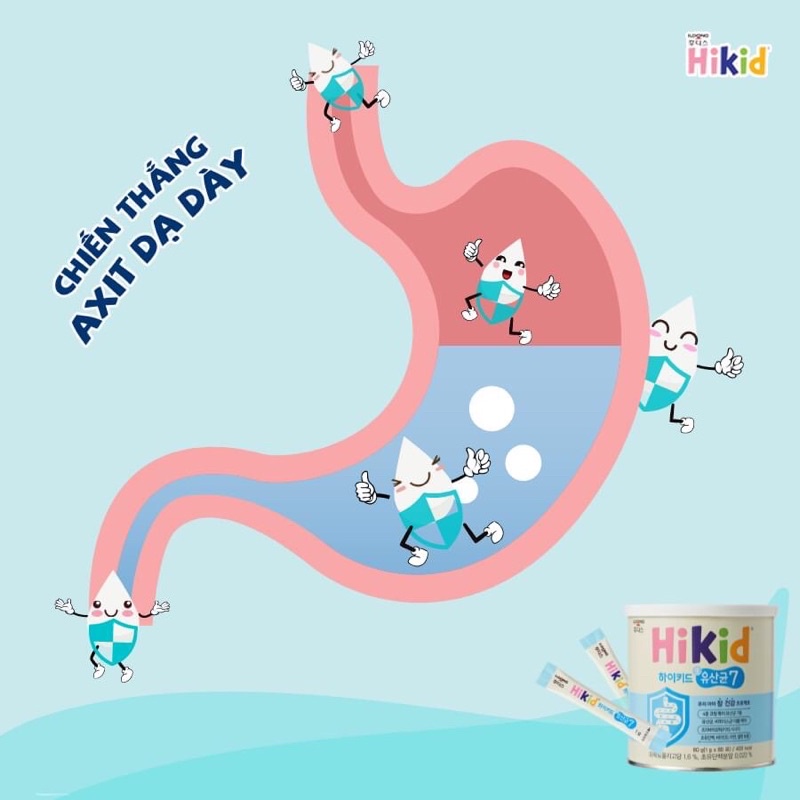 Sữa non kết hợp với men vi sinh Hikid 2 in 1 - Hàn Quốc