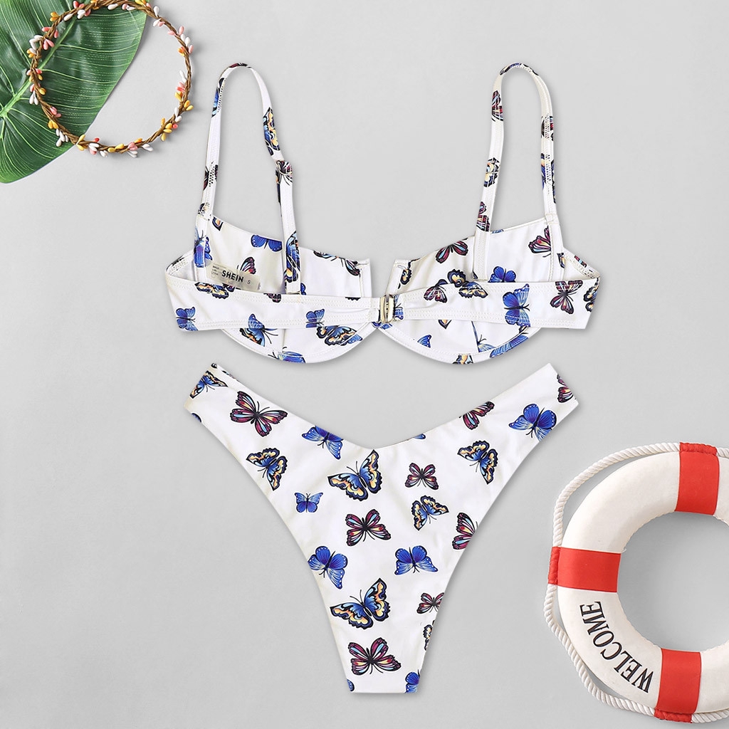 Set Bikini Hai Mảnh In Hình Bướm Cho Nữ | BigBuy360 - bigbuy360.vn