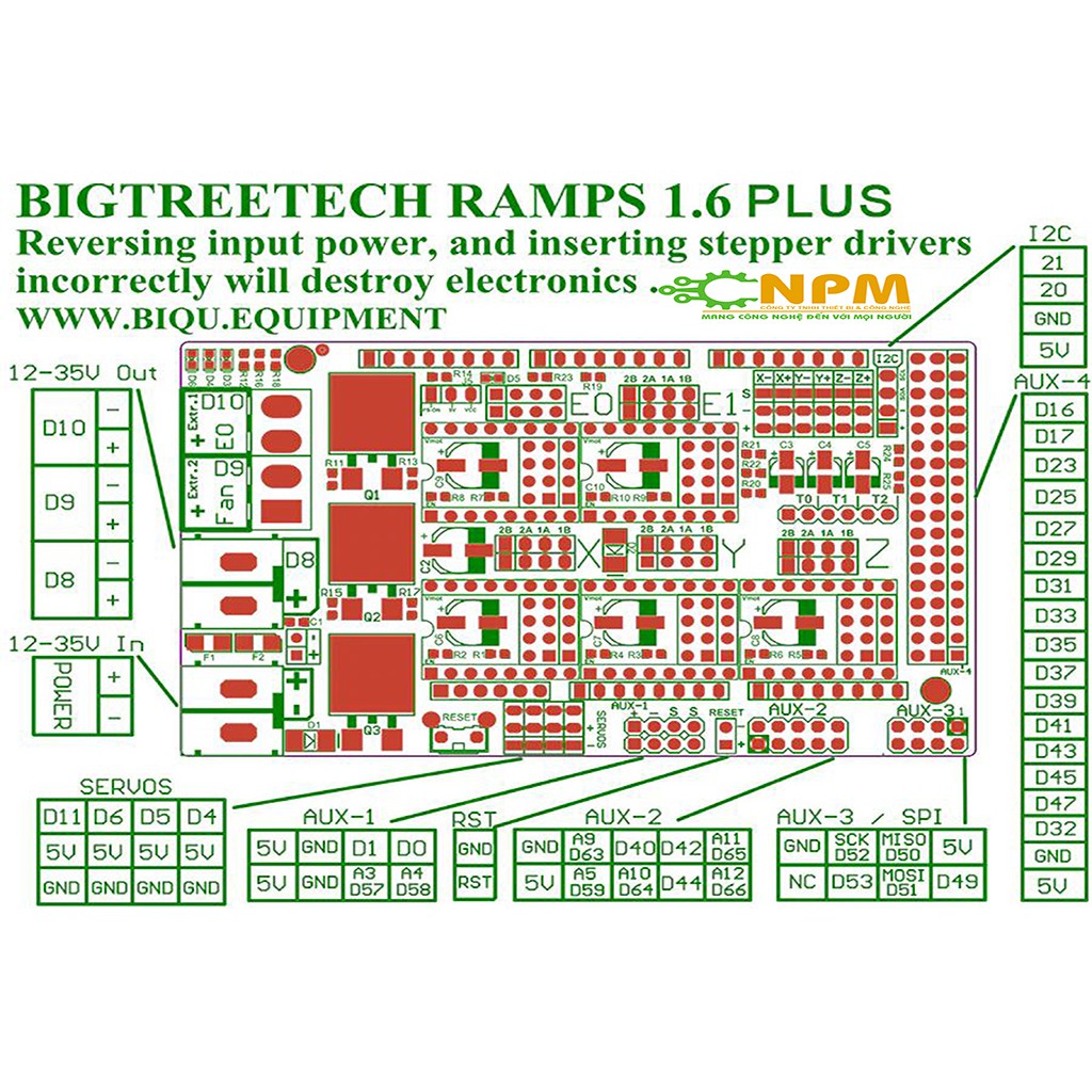 ramps 1.6 (board điều khiển máy in 3d phiên bản mới nhất)