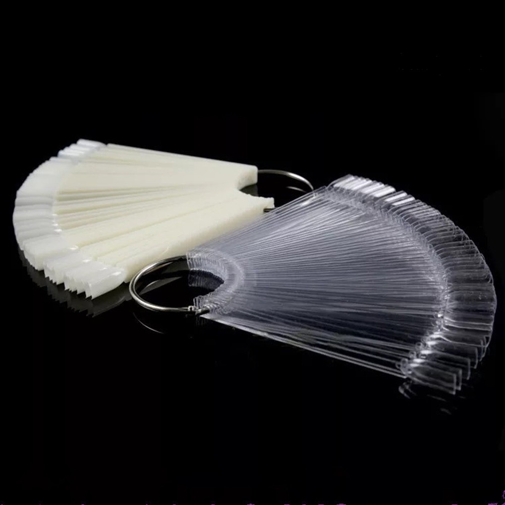 [Hàng mới về] Bộ 50 đầu móng giả tập sơn màu trang trí nghệ thuật