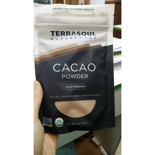 Bột cacao hữu cơ Terrasoul 113g