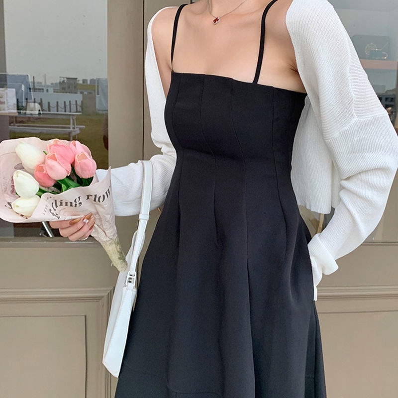 Đầm Hai Dây Dáng Ôm Thời Trang Mùa Hè Hàn Quốc Ngọt Ngào