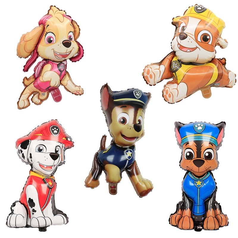 Paw Patrol Bong Bóng Nhôm Hình Chú Chó Cứu Hộ Skye Marshall Trang Trí Tiệc Sinh Nhật Cho Bé