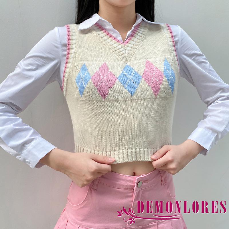 Áo len không tay hở eo thiết kế đáng yêu dành cho nữ | BigBuy360 - bigbuy360.vn