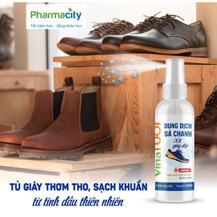Xịt khử mùi vệ sinh nón bảo hiểm Vina Tươi chai 100ml - Tinh dầu thiên nhiên thơm lâu