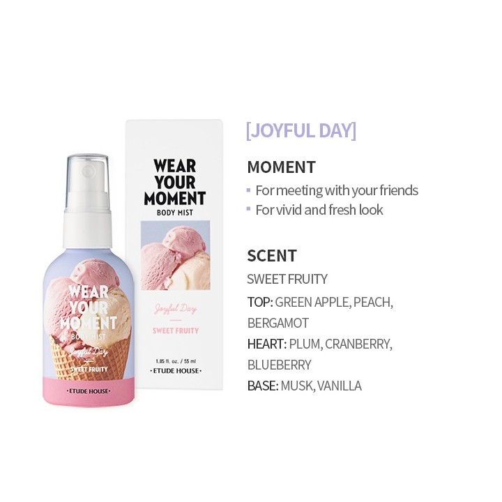 Xịt thơm Body Mist WEAR YOUR MOMENT | BigBuy360 - bigbuy360.vn