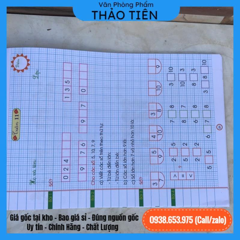 🔥kho sỉ vpp🔥 Phiếu bài tập cuối tuần môn toán theo chân trời sáng tạo - VPP Thảo Tiên