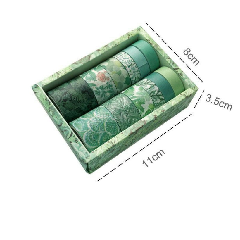 Set băng keo washi nhiều họa tiết trang trí sang trọng