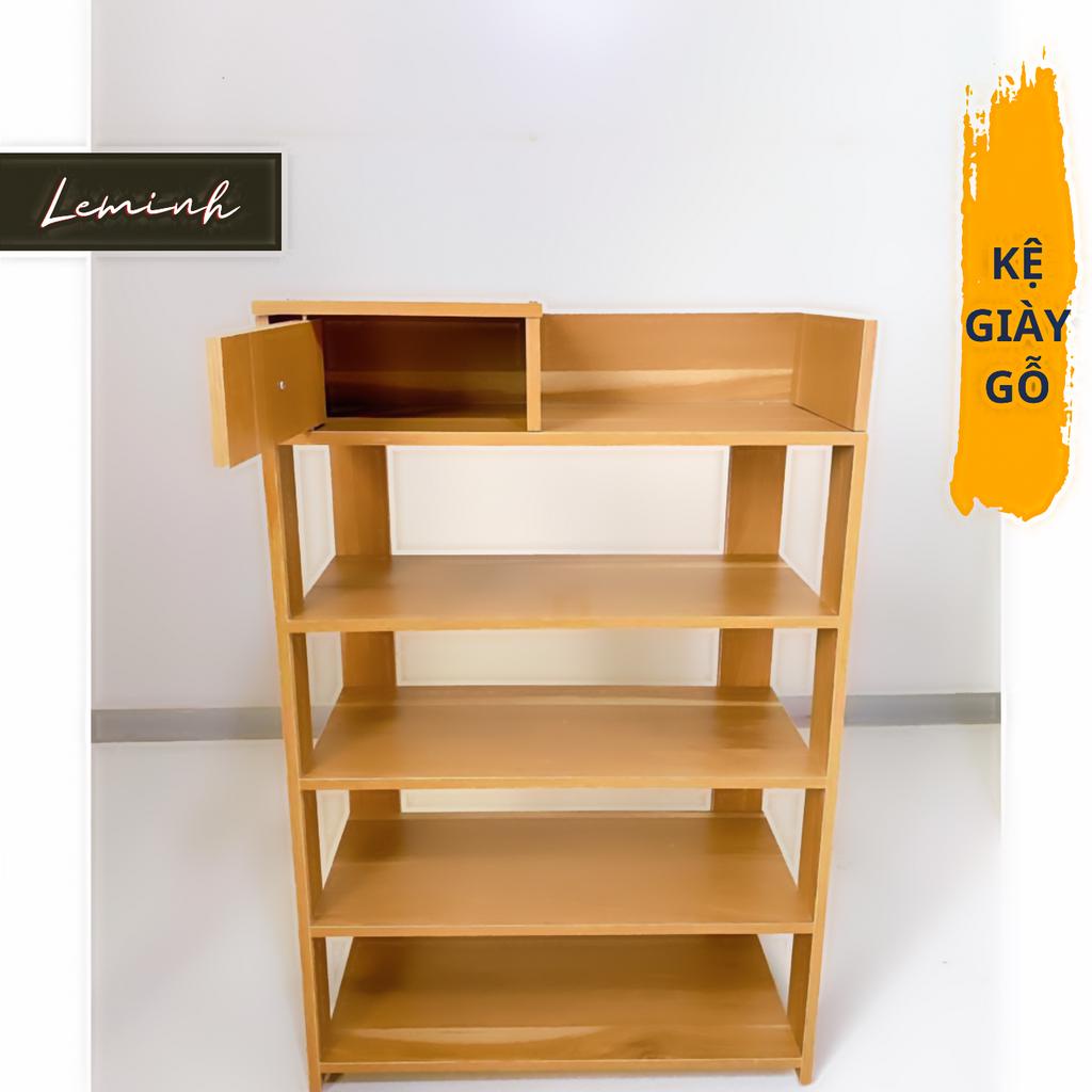 Kệ giày 5 tầng LEMINH DECOR, tủ để giày dép gỗ đa năng tiện ích