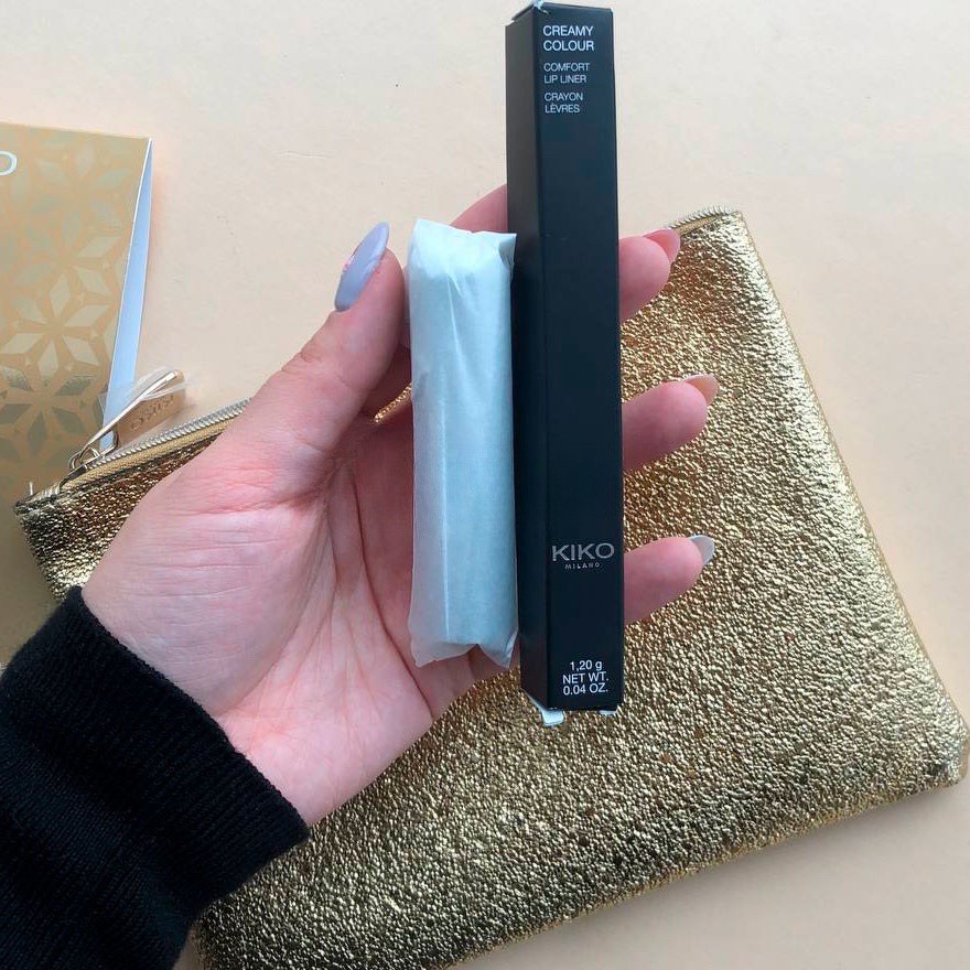 Set son môi lì kiko milano Chì kẻ môi kết hợp Son môi và  ví Combo 3 món Kiko Holiday Gems Timeless Lip Kit - Italy