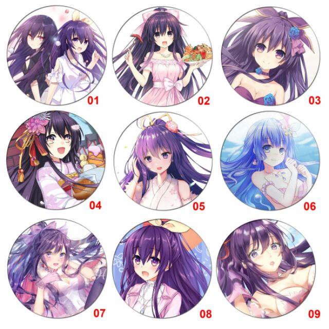 Huy hiệu anime DATE ALIVE - TOHKA