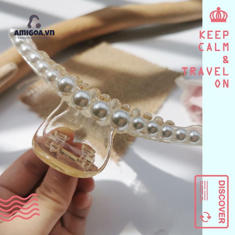 Kẹp Tóc Đính Ngọc Trai Thanh Lịch Cá Tính Cho Nữ