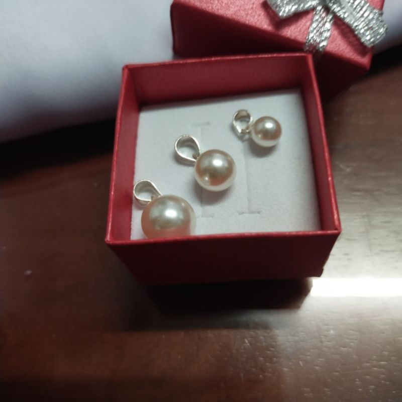 Mặt dây chuyền bạc 925 hạt châu sáng trọng thời trang dễ phối đồ vĩnh viễn bảo hành đánh sáng bạc