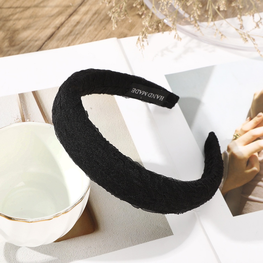 Băng Đô Cài Tóc Phối Lưới Ren 3cm Phong Cách Hàn Quốc Dành Cho Nữ