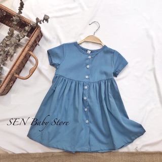 VÁY BABY DOLL THÔ MỎNG BÉ GÁI- ẢNH THẬT