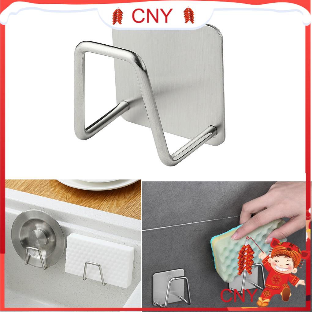 Giá Inox Dán Tường Đựng Mút Rửa Chén