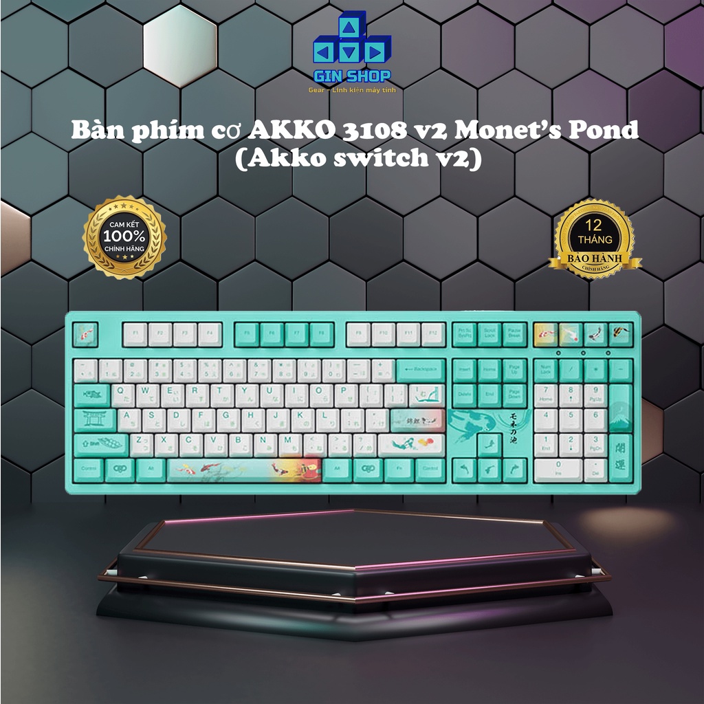 Bàn phím cơ AKKO 3108 v2 Monet’s Pond (Akko switch v2)
