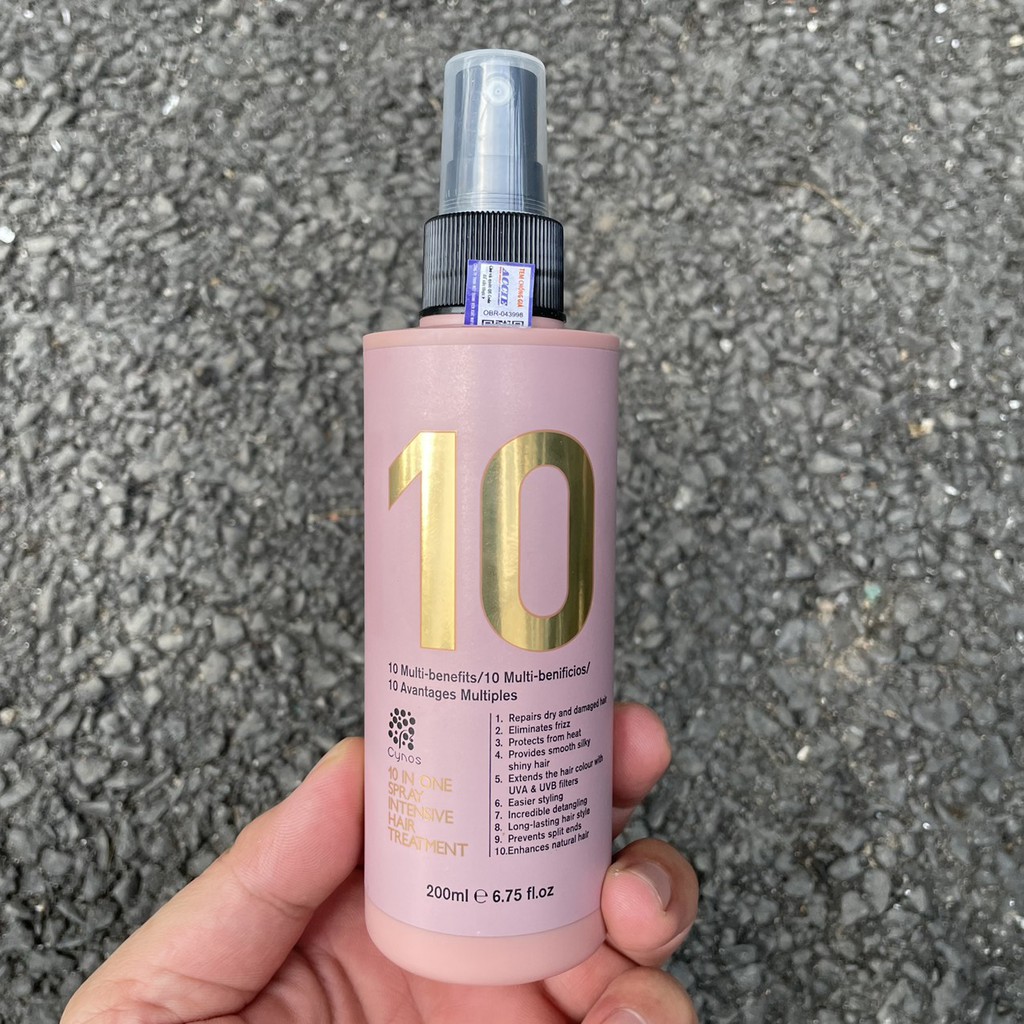 Kem dưỡng 10 tác dụng trong 1 CYNOS 10 IN ONE Spray Intensive Hair Treatment 200ml - CANADA