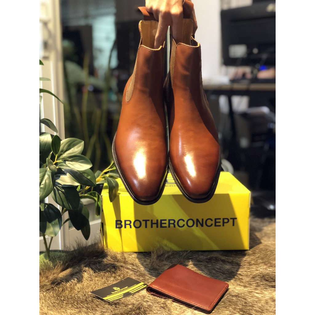 Giày Tây Alexander Chelsea boots Nâu | BigBuy360 - bigbuy360.vn
