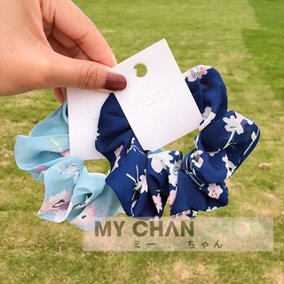 Dây cột tóc scrunchie lụa satin phi bóng sang chảnh - 43