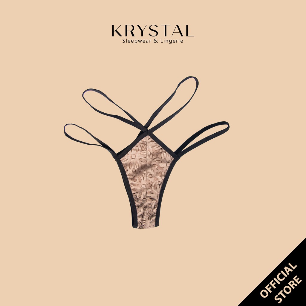 Quần lót ren DÂY sexy gợi cảm lưng vừa cạp ngắn KRYSTAL KQ06 | BigBuy360 - bigbuy360.vn