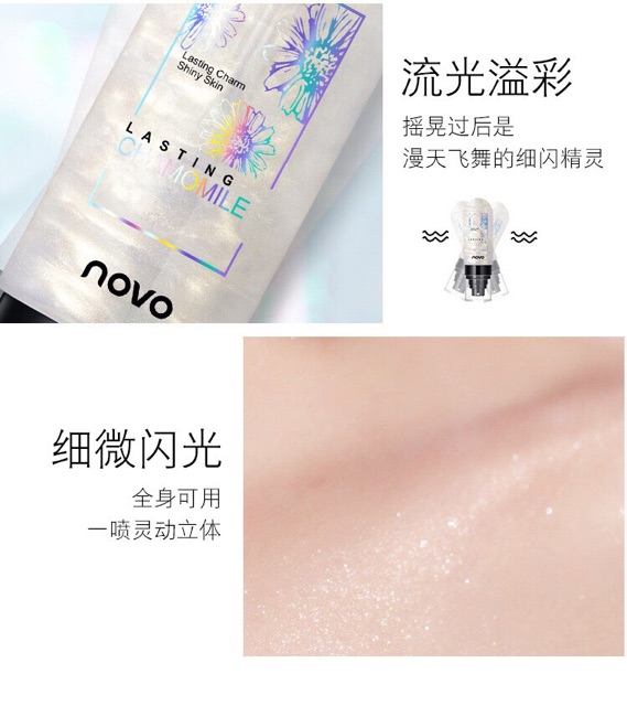 Xịt khoá nền & bắt sáng nhũ makeup NOVO | BigBuy360 - bigbuy360.vn