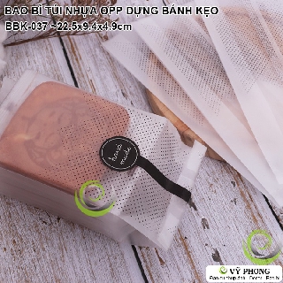 SET 20 TÚI BAO BÌ DÀI 22.5x9.4x4.9cm TÚI NHỰA OPP ĐỰNG BÁNH KẸO TRONG MỜ CHẤM BI ĐEN BBK-0037