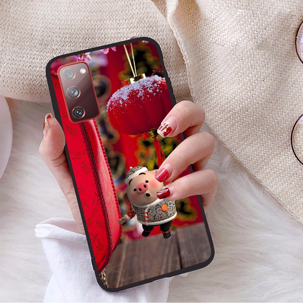Ốp lưng Samsung Galaxy S20 FE viền dẻo TPU BST Pig Cute