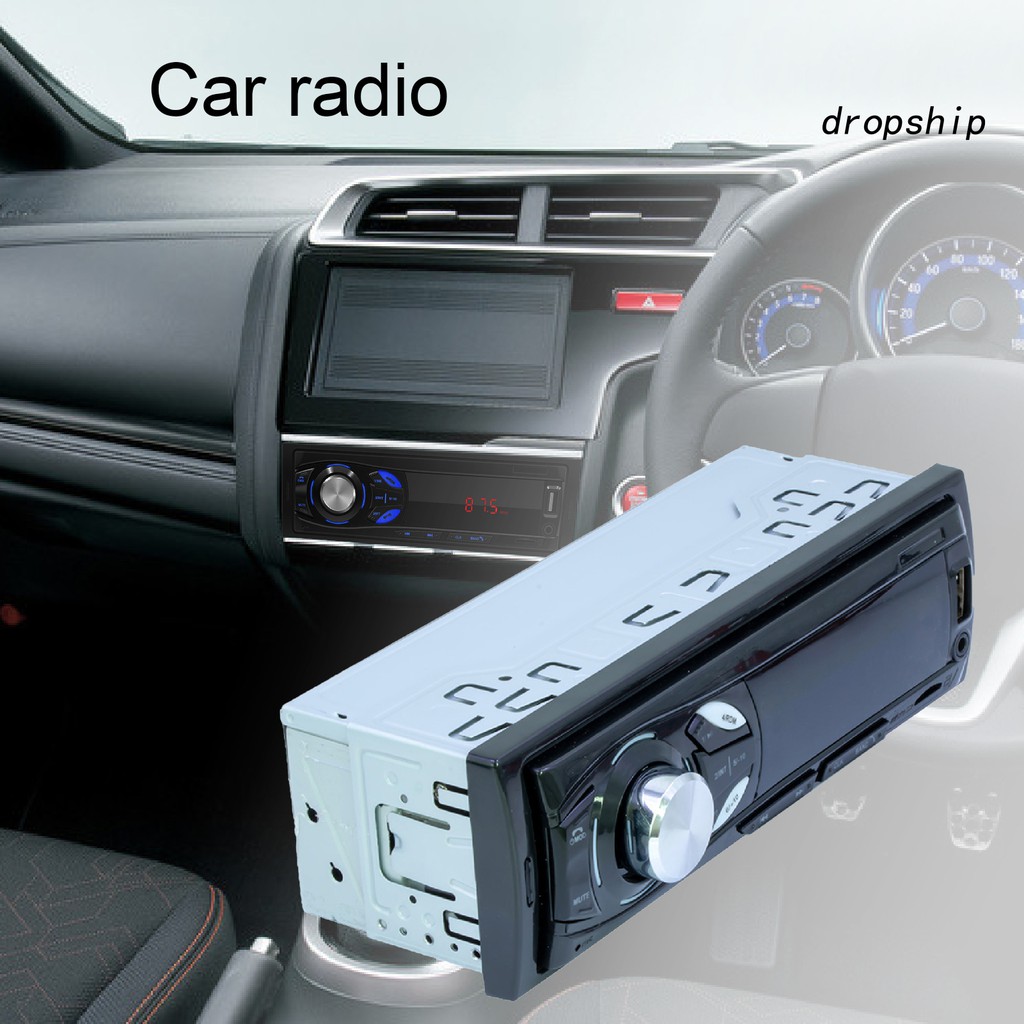 Máy nghe nhạc MP3 cho xe hơi đa năng có đĩa TF đĩa U đài FM 12V màn hình LED bluetooth