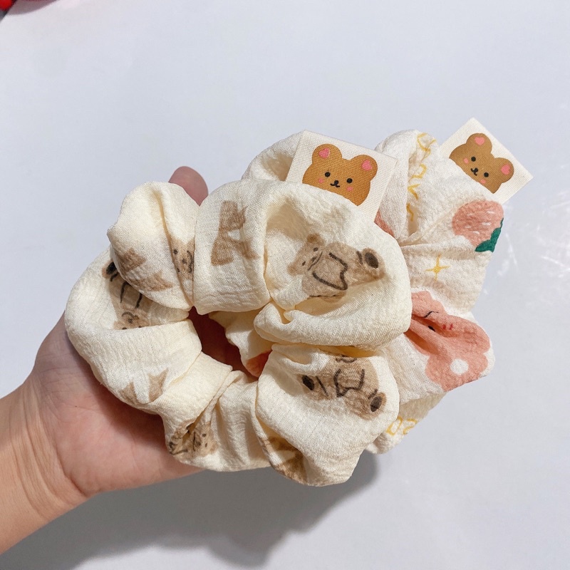 Cột tóc tem gấu thiết kế Loli