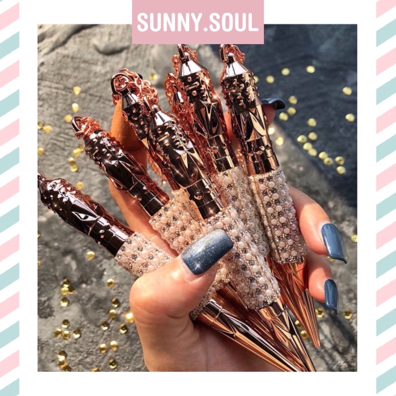 Kẻ Mắt Nước Eyeliner GECOMO Bút Dạ Phiên Bản Đính Đá Sang Chảnh