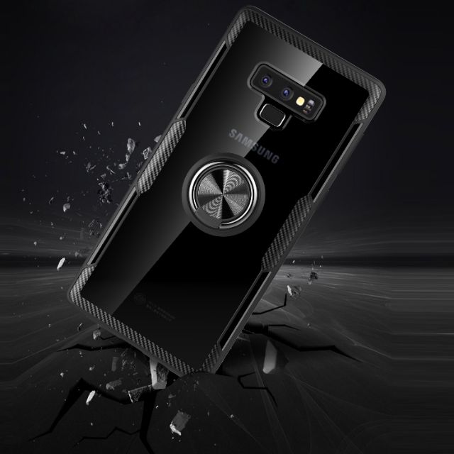 Ốp lưng Samsung Note 9 giá đỡ mặt lưng trong viền màu cao cấp thời trang