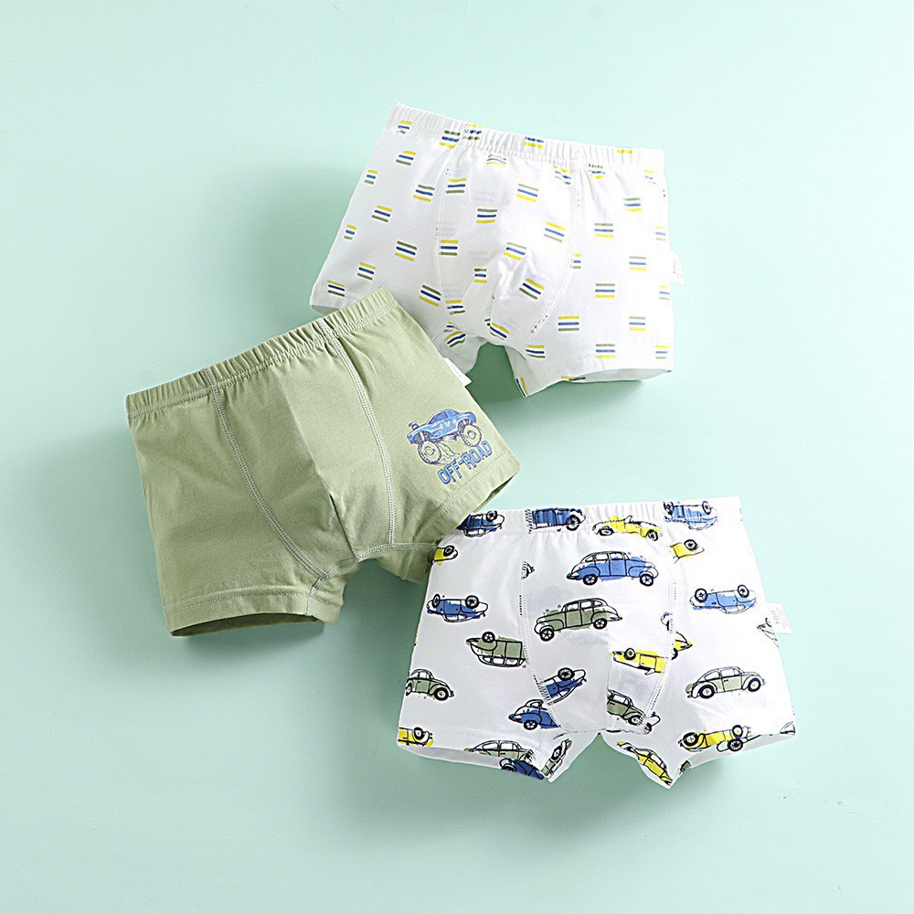 Bảng màu 2 - Set 3 sịp đùi cạp nhỏ nhiều mẫu BT size 100 - 150