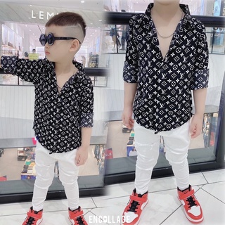 áo sơ mi lụa cao cấp cho bé trai