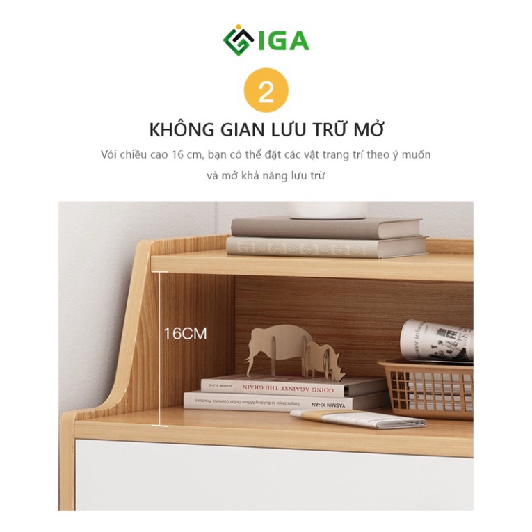 Tủ giày thông minh, tủ giày gỗ Mutil Functional có hộc tủ để đồ phía trên - GP170