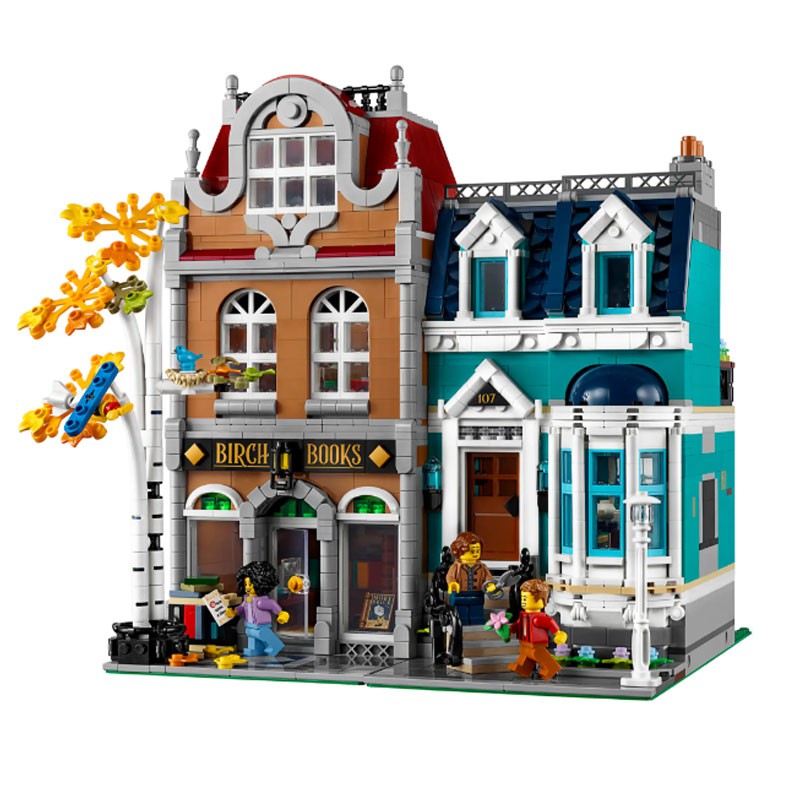 Đồ chơi Lắp ghép Mô hình  Nhà Sách Theo Kiểu Châu âu JJ001 Book Shop