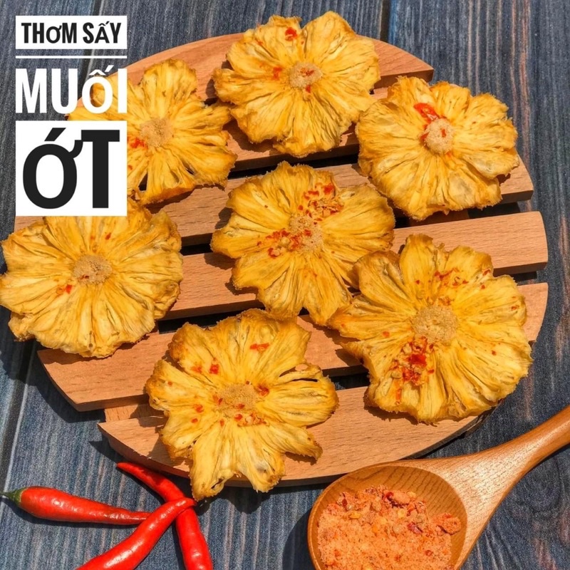 Thơm sấy muối ớt lon 300gram | Hàng sẵn Giao Ngay ⚠️Lẻ = Sỉ ⚠️[FREE SHIP]TỪ ĐƠN 50K