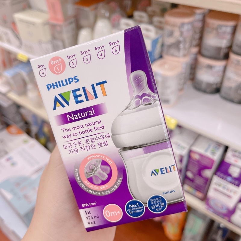 Bình sữa Phillip Avent Natural 60ml- 125ml - 260ml Chính Hãng
