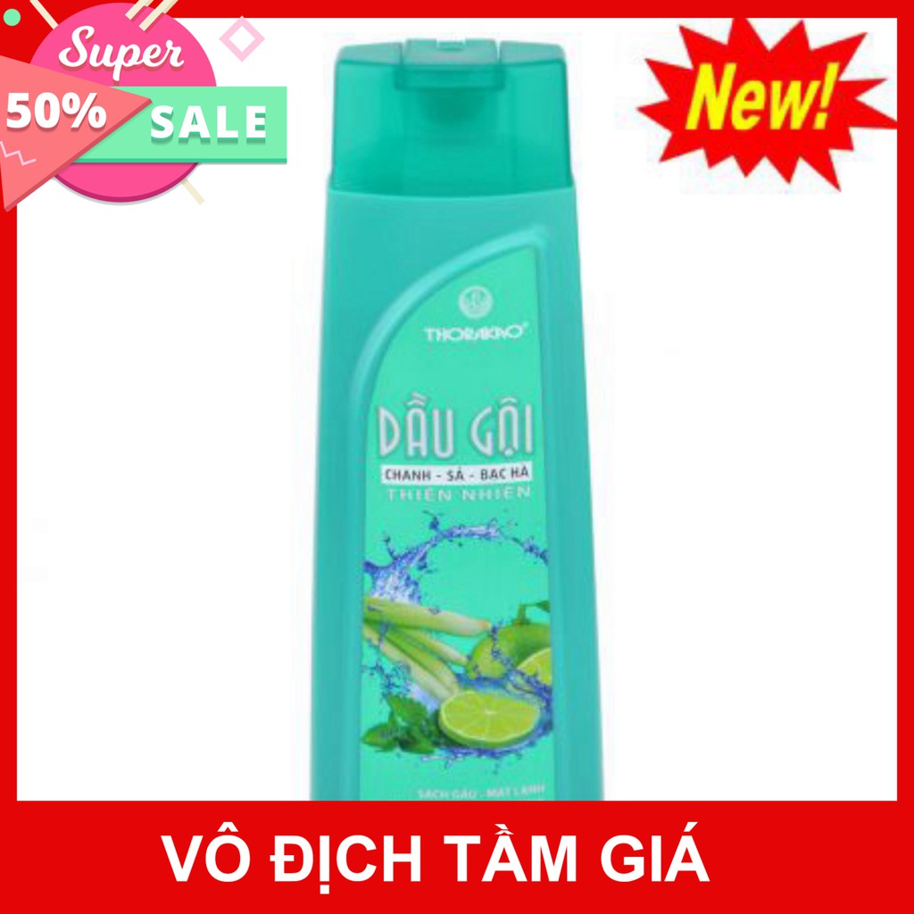 DẦU GỘI CHANH - SẢ - BẠC HÀ THORAKAO – Hỗ trợ giúp tóc chắc khỏe (Chai 200ml)
