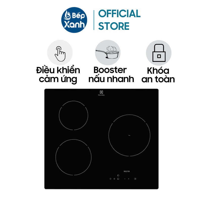 Bếp Từ 3 Vùng Nấu Electrolux E6203IOK - 5800W - Hàng Châu Âu