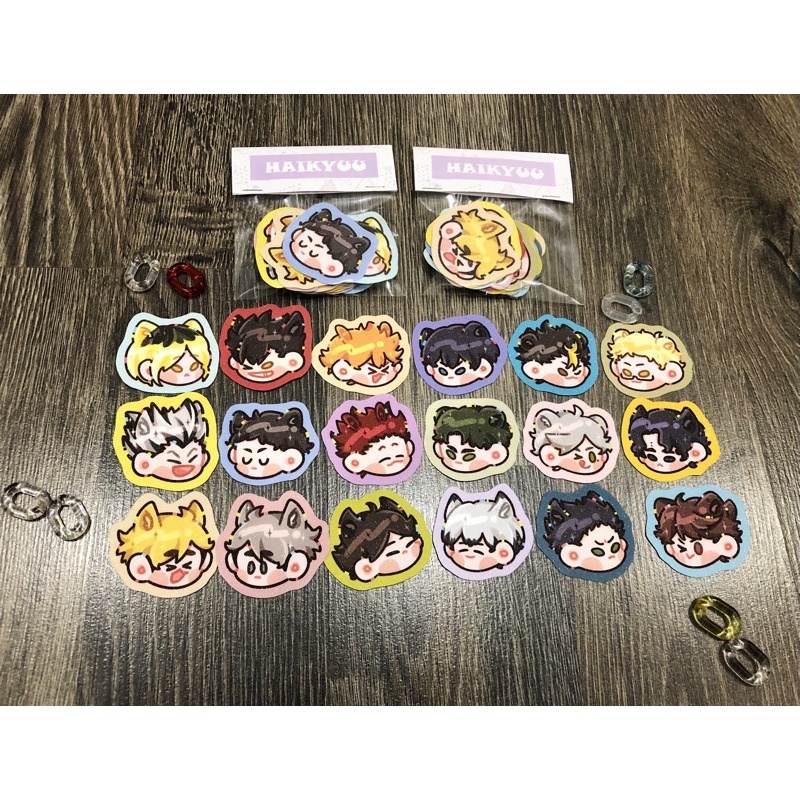 Set sticker lấp lánh Haikyuu