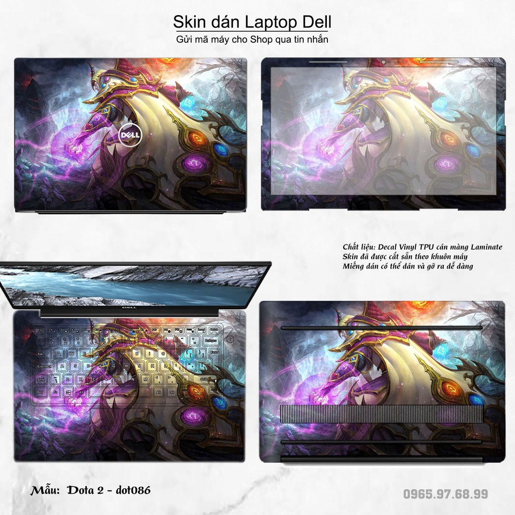 Skin dán Laptop Dell in hình Dota 2 nhiều mẫu 15 (inbox mã máy cho Shop)