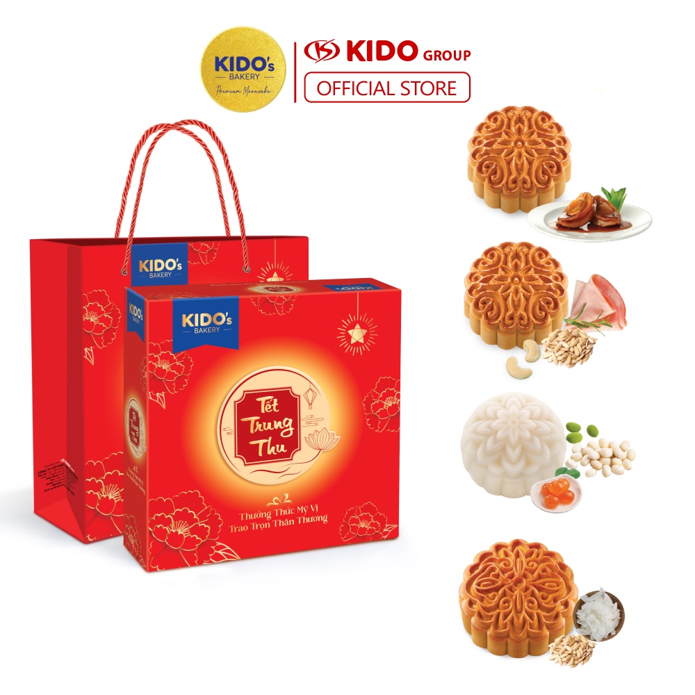 Hộp 4 Bánh Trung Thu KIDO’s Bakery Tâm Giao