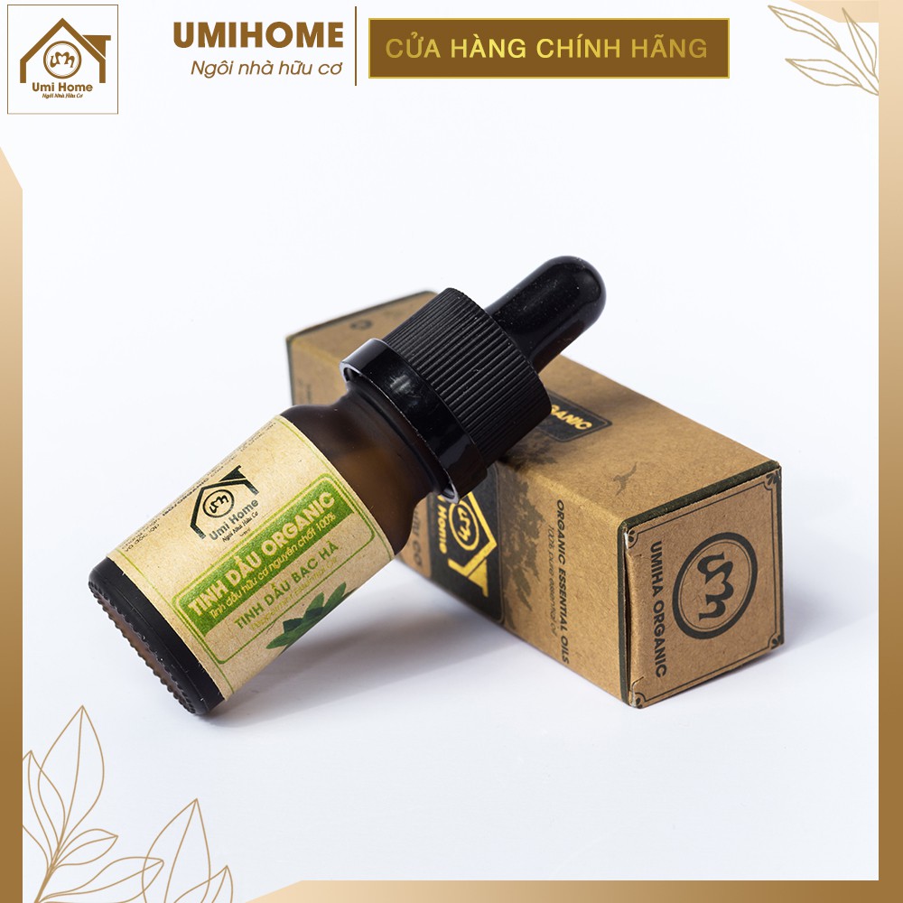 Tinh dầu Bạc Hà hữu cơ UMIHOME 10ml nguyên chất