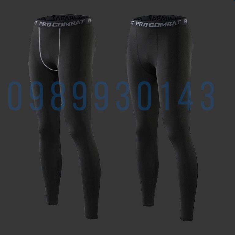 Quần giữ nhiệt COMBAT PRO LEGGING nam tập gym, bóng đá, bỏng rổ, bóng chuyền dáng dài giá rẻ 💝